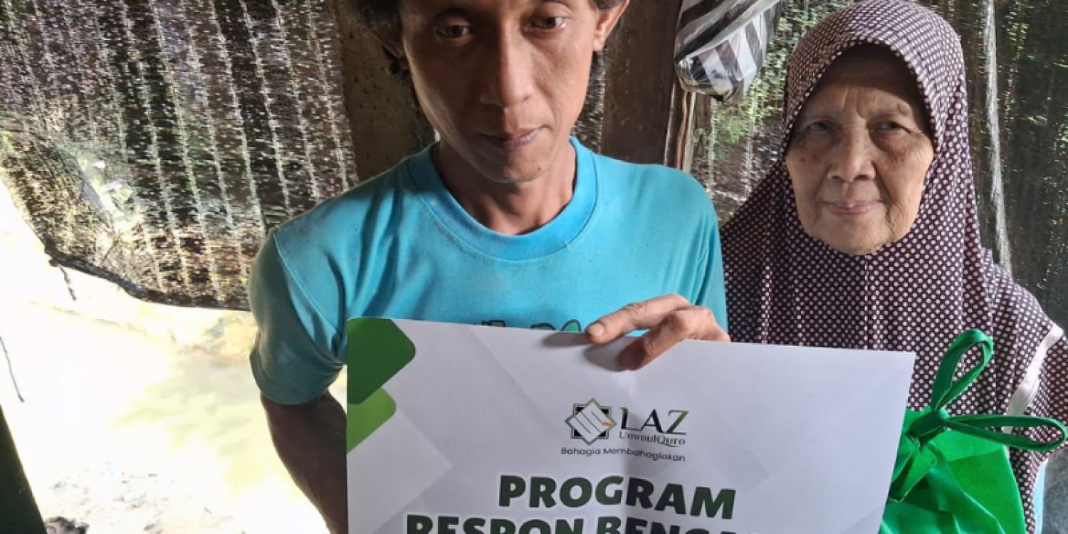 LAZ Ummul Quro Bogor Salurkan Bantuan untuk Warga Terdampak Banjir di Pasir Jaya Bogor Barat